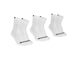GripGrab Lightweight SL Socks - 3-Pack - White - M (41 - 44)