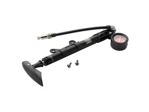 RKS-46513 Pompa De Rockshox Boxxer, Convertibila Volum/Presiune, Manometru, 300Psi, Alu, Neagra