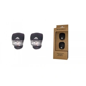 Set lumini fata/spate Sprint din silicon negru