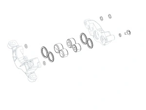 Disc brake caliper piston kit
