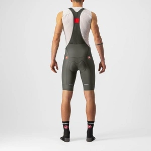 Pantaloni scurti cu bretele Castelli Competizione, Kaki, M - Img 2