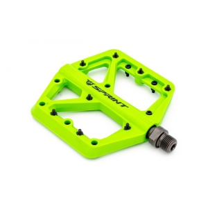 Pedale Sprint Policarbonat cu rulmenti, VERDE