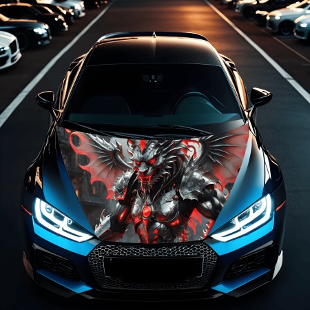 Folie Capota Auto "Hood Art" rezistenta la exterior, marime M (165 x 120cm) - Cod: AVX-CAPOTA-025M