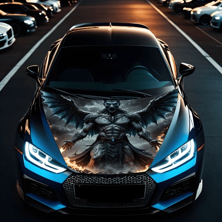 Folie Capota Auto "Hood Art" rezistenta la exterior, marime S (150 x 110cm) - Cod: AVX-CAPOTA-026S