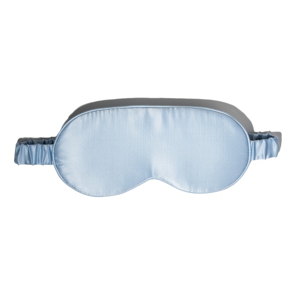 Mască de dormit mătase baby blue - Img 3