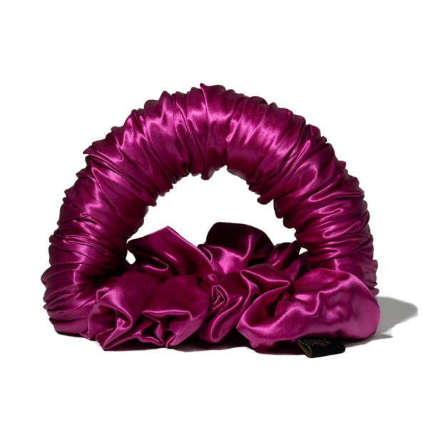 Ondulator fără căldură mătase tip elastic de păr roz fucsia - Img 4
