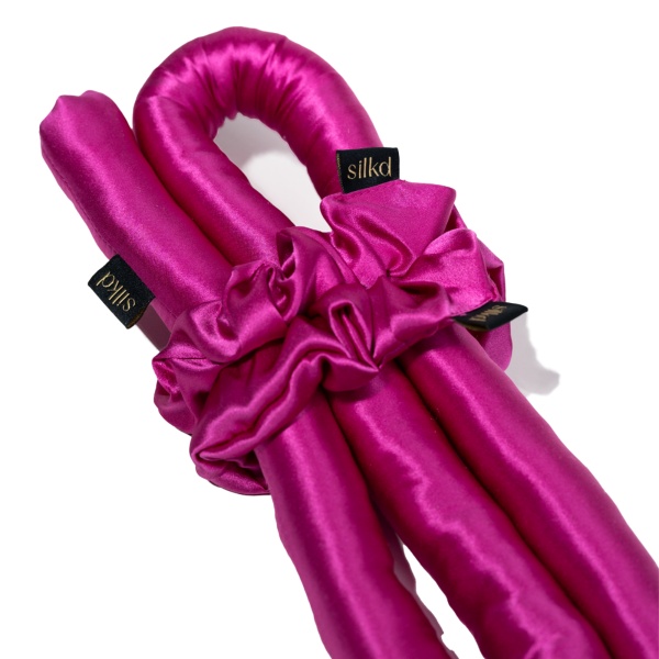 Ondulator fără căldură mătase roz fucsia - Img 4