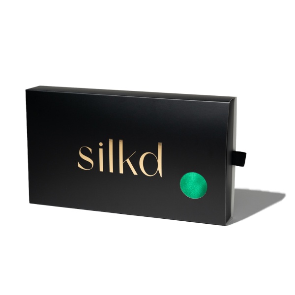 Ondulator fără căldură mătase tip elastic de păr verde smarald - Img 5