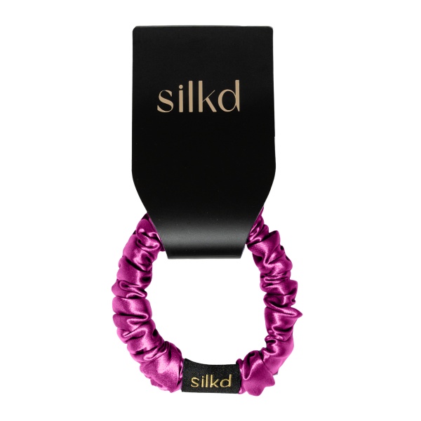 Elastic de păr mătase roz fucsia S - Img 3