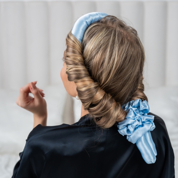 Ondulator fără căldură mătase baby blue - Img 3