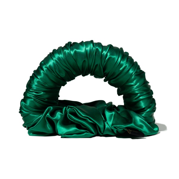 Ondulator fără căldură mătase tip elastic de păr verde smarald - Img 4