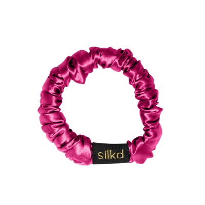 Elastic de păr mătase roz fucsia S