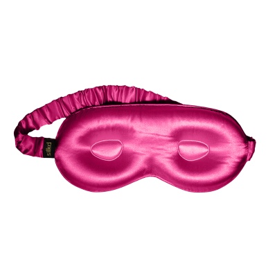 Mască de dormit mătase roz fucsia