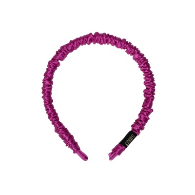 Bentiță de păr mătase fashion fucsia