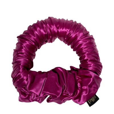 Ondulator fără căldură mătase tip elastic de păr roz fucsia