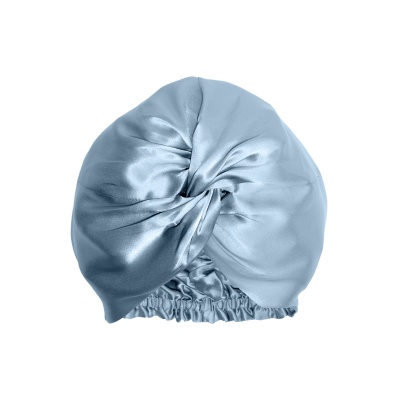 Turban mătase baby blue
