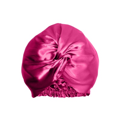 Turban mătase roz fucsia
