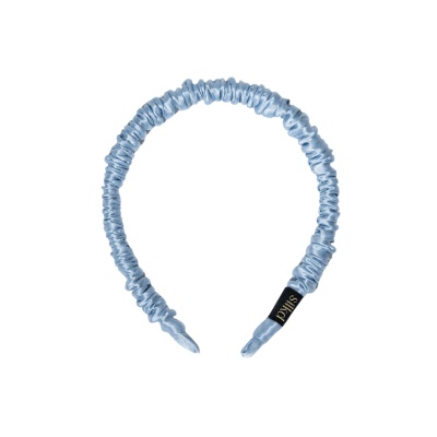 Bentiță de păr mătase fashion baby blue