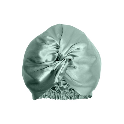 Turban mătase verde mentă