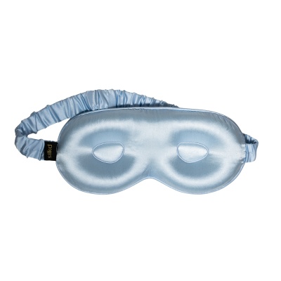 Mască de dormit mătase baby blue