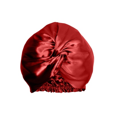 Turban mătase roșu