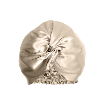 Turban mătase bej