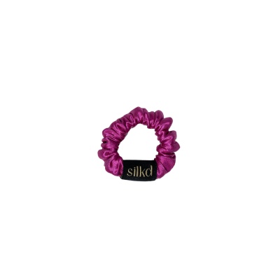 Elastic de păr mătase mini fucsia