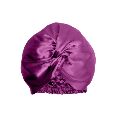 Turban mătase mov