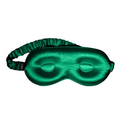 Mască de dormit mătase verde smarald