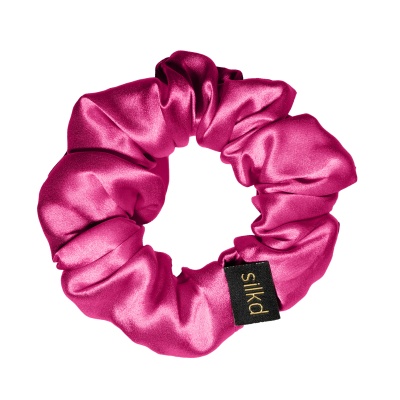 Elastic de păr mătase fucsia M