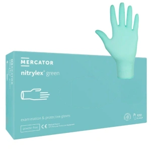 Manusi profesionale din nitril - MERCATOR MEDICAL - Green - M