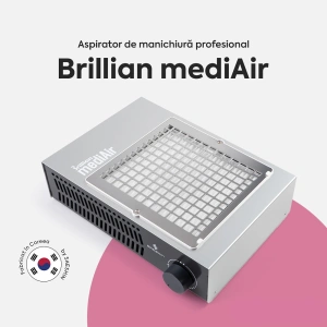 Aspirator Unghii Manichiura Brillian MediAir SAESHIN 60W 4600RPM – Silver