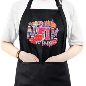 Șorț Profesional Manichiură NAIL Tech – Negru
