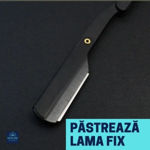 Brici cu lama interschimbabila, otel inoxidabil, Matte Black - Img 4