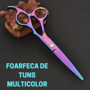 Foarfeca de tuns 6'', otel inoxidabil, multicolor - Img 2