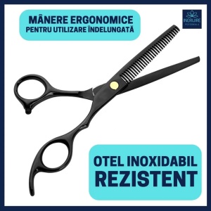Foarfeca pentru filat 6'', otel inoxidabil -Black - Img 4