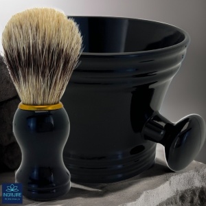 Set, bol si pamatuf pentru barbierit, negru