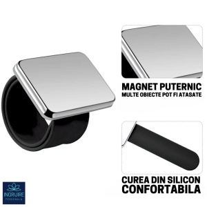 Bratara Magnetica din Silicon pentru frizerie, neagra - Img 7