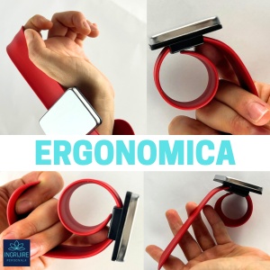 Bratara Magnetica din Silicon pentru frizerie, rosie - Img 6