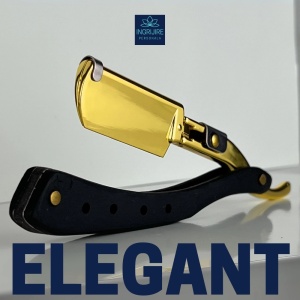 Brici cu lama interschimbabila, maner din lemn, Black&Gold - Img 2