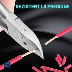 Cleste pedichiura rosu, pentru unghii dure - Img 7
