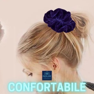 Elastic de par - scrunchie blue - Img 2