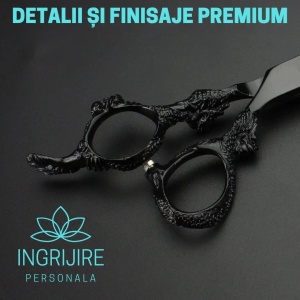 Foarfeca de tuns 6'', otel japonez, Matte black - Img 8