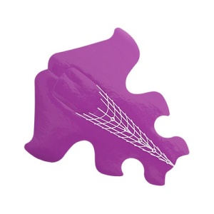 Forme pentru modelarea unghiilor, stiletto auriu M 500 buc - Img 2