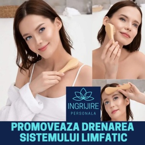 Perie de baie din lemn mini , peri artificiali - Img 2