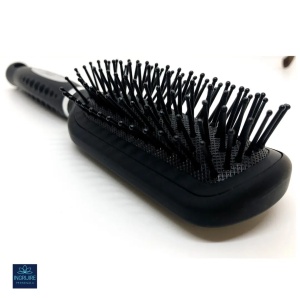 Perie de par curbata, BLACK, pentru coafor/frizerie - Img 2