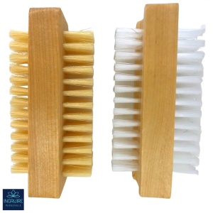 Perie dubla pentru curatare cu maner din lemn - Img 2