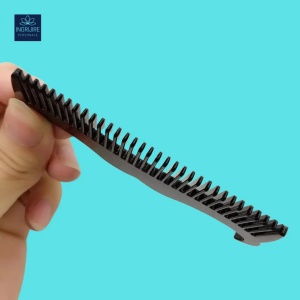 Pieptan mini pentru barba din otel inoxidabil black - Img 5