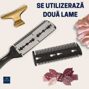 Pieptan pentru filat cu 2 lame interschimbabile - Img 7