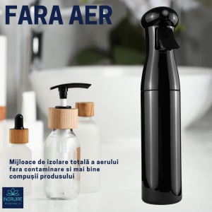 Pulverizator frizerie, long press black, 200 ml - Img 2